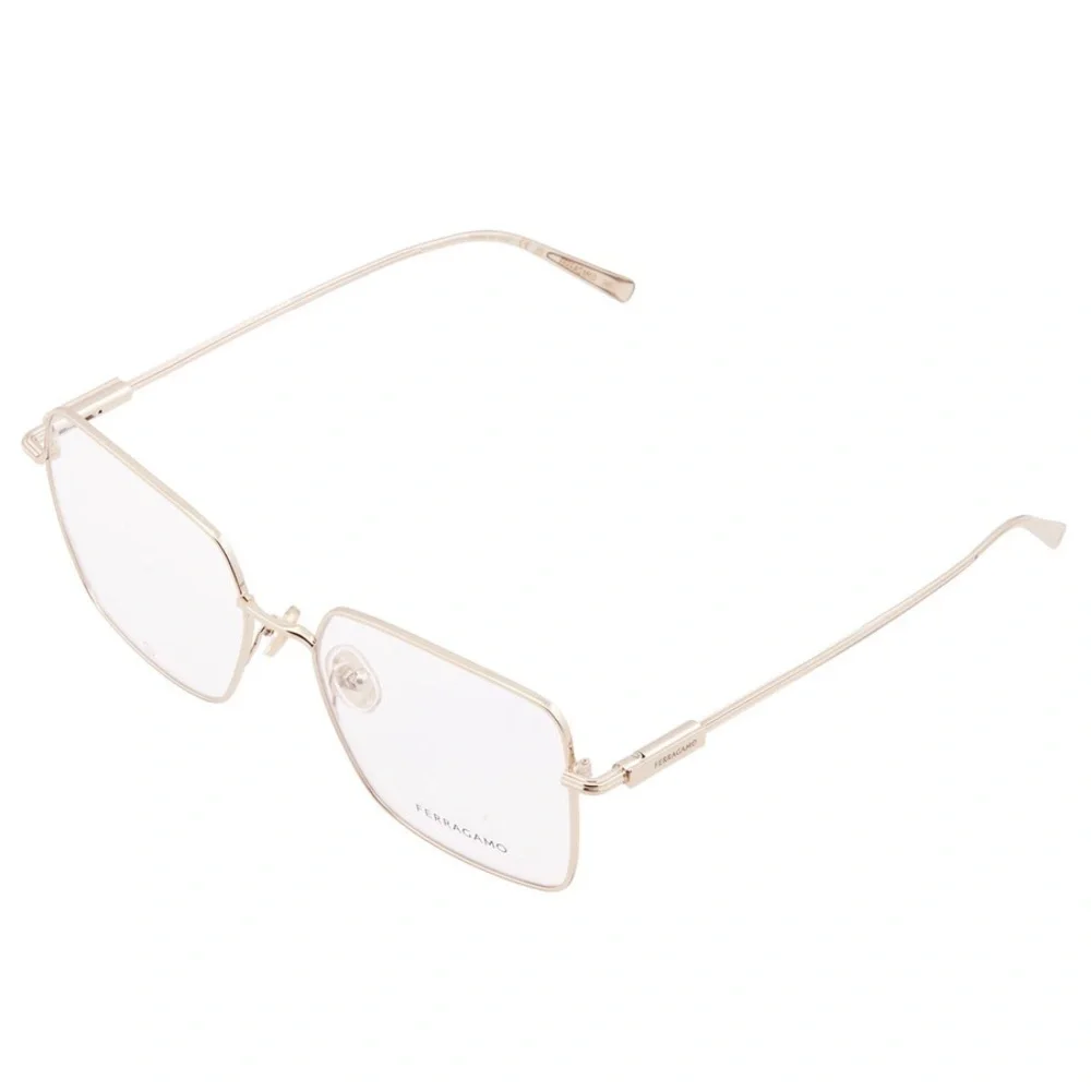 Salvatore Ferragamo Women's Gold Square Glasses